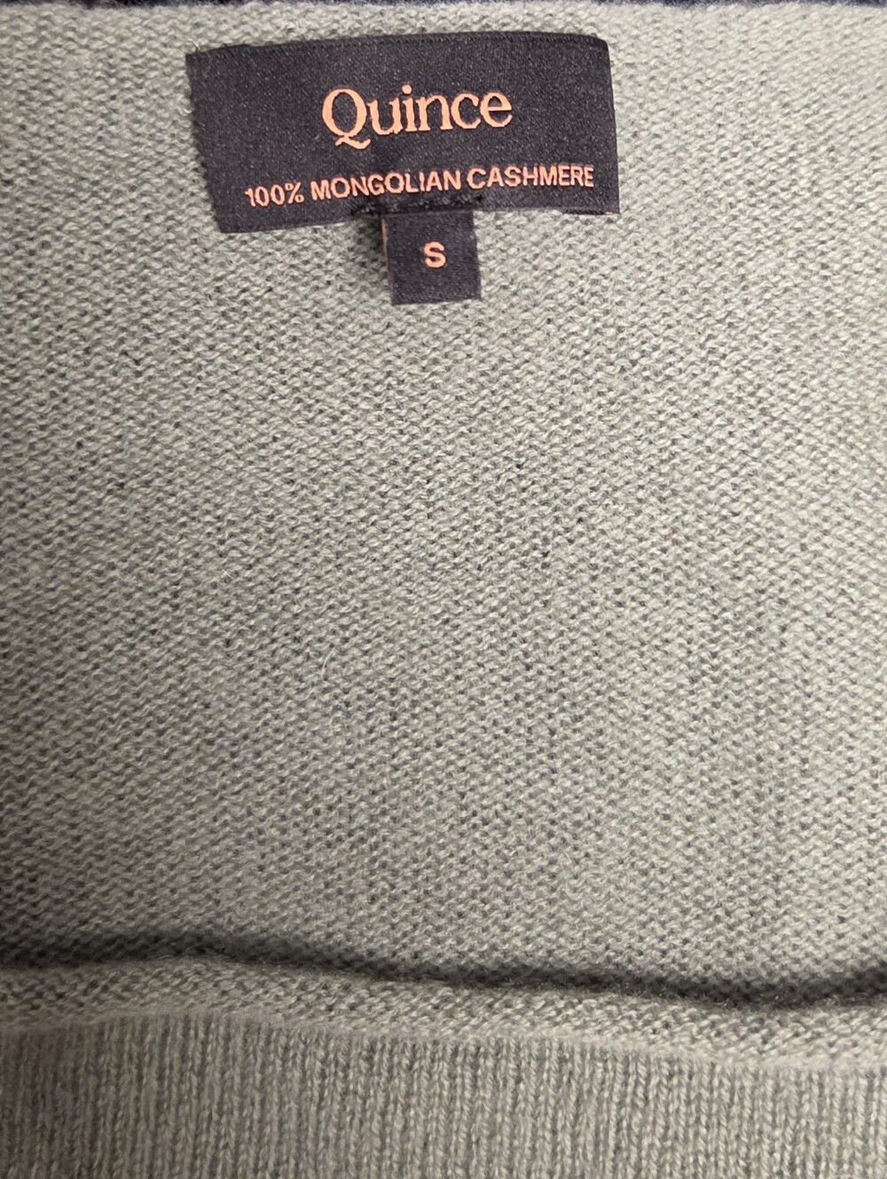 Quince 100% Mongolian Cashmere Boatneck Sweater, Seaspray Green Luxury Soft - Picture 2 of 5